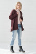 Image 1 of Merino wool sweater with long sleeves and a zipper Alice from Baltic Linen